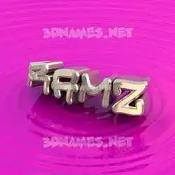 ramz in Pink Graffiti style - 3D name wallpaper