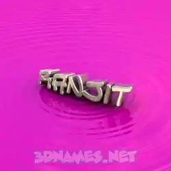 ranjit in Pink Graffiti style - 3D name wallpaper