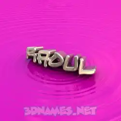 raoul in Pink Graffiti style - 3D name wallpaper