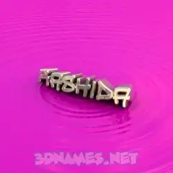 rashida in Pink Graffiti style - 3D name wallpaper