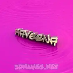 raveena in Pink Graffiti style - 3D name wallpaper