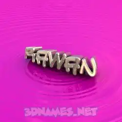 rawan in Pink Graffiti style - 3D name wallpaper