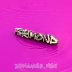 raymond in Pink Graffiti style - 3D name wallpaper