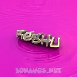 reshu in Pink Graffiti style - 3D name wallpaper
