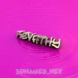 revathy in Pink Graffiti style - 3D name wallpaper