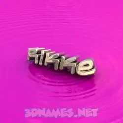 rikke in Pink Graffiti style - 3D name wallpaper