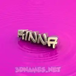 rinna in Pink Graffiti style - 3D name wallpaper