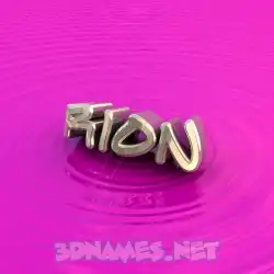 rion in Pink Graffiti style - 3D name wallpaper