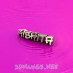 rishita in Pink Graffiti style - 3D name wallpaper