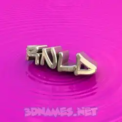 rnld in Pink Graffiti style - 3D name wallpaper