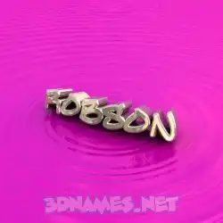 robson in Pink Graffiti style - 3D name wallpaper