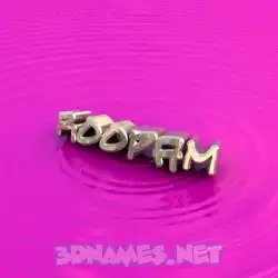 roopam in Pink Graffiti style - 3D name wallpaper