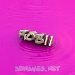 rosii in Pink Graffiti style - 3D name wallpaper