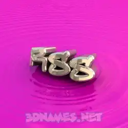 rss in Pink Graffiti style - 3D name wallpaper