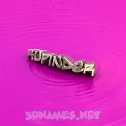 rupinder in Pink Graffiti style - 3D name wallpaper