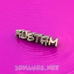 rustam in Pink Graffiti style - 3D name wallpaper
