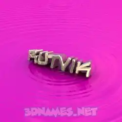 rutvik in Pink Graffiti style - 3D name wallpaper