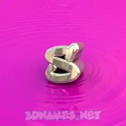 s in Pink Graffiti style - 3D name wallpaper