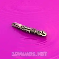 saadiyaahmed in Pink Graffiti style - 3D name wallpaper