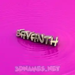 savanth in Pink Graffiti style - 3D name wallpaper