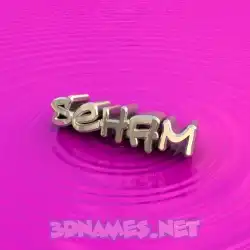 seham in Pink Graffiti style - 3D name wallpaper