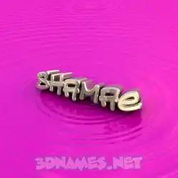 shamae in Pink Graffiti style - 3D name wallpaper