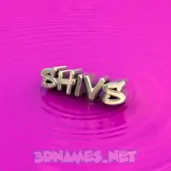 shivs in Pink Graffiti style - 3D name wallpaper