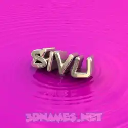 sivu in Pink Graffiti style - 3D name wallpaper