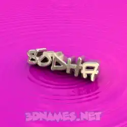 sodha in Pink Graffiti style - 3D name wallpaper