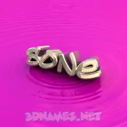 sone in Pink Graffiti style - 3D name wallpaper
