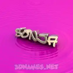 sonja in Pink Graffiti style - 3D name wallpaper