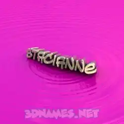 stacianne in Pink Graffiti style - 3D name wallpaper