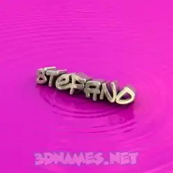 stefano in Pink Graffiti style - 3D name wallpaper