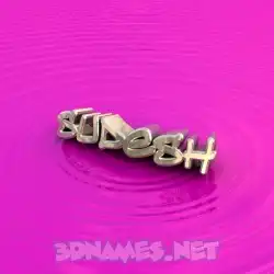 sudesh in Pink Graffiti style - 3D name wallpaper