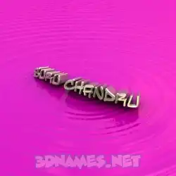suru chandru in Pink Graffiti style - 3D name wallpaper