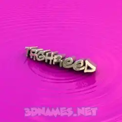 taghreed in Pink Graffiti style - 3D name wallpaper