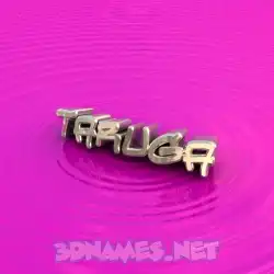 taruga in Pink Graffiti style - 3D name wallpaper