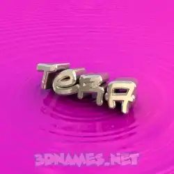 tera in Pink Graffiti style - 3D name wallpaper