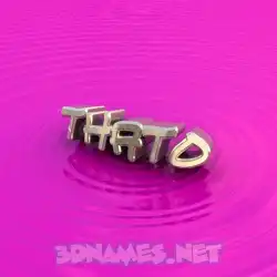 thato in Pink Graffiti style - 3D name wallpaper