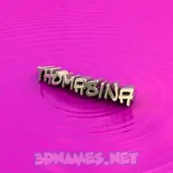 thomasina in Pink Graffiti style - 3D name wallpaper