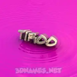tiroo in Pink Graffiti style - 3D name wallpaper