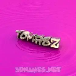 tomasz in Pink Graffiti style - 3D name wallpaper