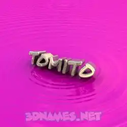 tomito in Pink Graffiti style - 3D name wallpaper