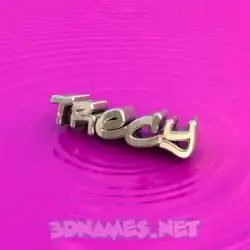 trecy in Pink Graffiti style - 3D name wallpaper