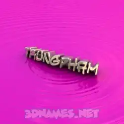 trungpham in Pink Graffiti style - 3D name wallpaper