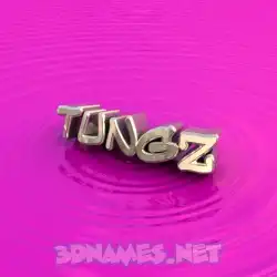 tungz in Pink Graffiti style - 3D name wallpaper