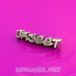 urjeet in Pink Graffiti style - 3D name wallpaper