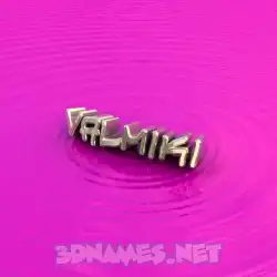 valmiki in Pink Graffiti style - 3D name wallpaper