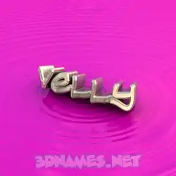 velly in Pink Graffiti style - 3D name wallpaper