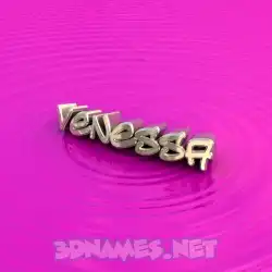 venessa in Pink Graffiti style - 3D name wallpaper